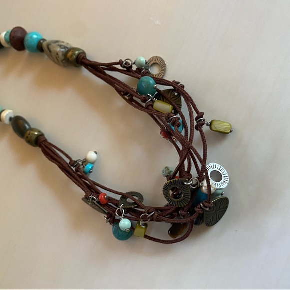 Retired Silpada multi-stone necklace - Picture 2 of 4
